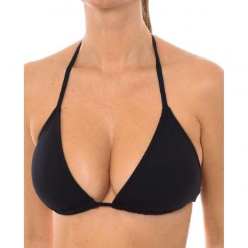 Sujetador de bikini triangular Michael Kors para mujer - Negro - Talla M - Poliamida