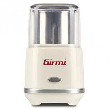 Molinillo de Café Girmi MC02, 180W, Contenedor y Lamas Inox, 70g, Color Crema