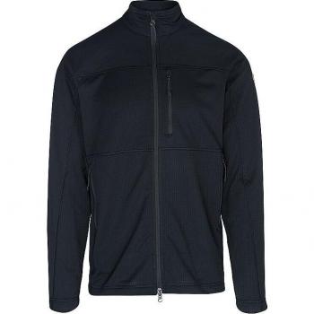 Abisko Lite Men's Fleece Jacket - Lightweight Waffle Knit in Dark Navy