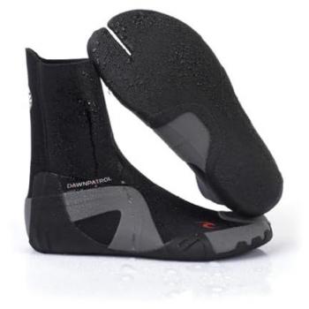 Botas de surf Rip Curl Dawn Patrol 3mm para hombre, escarpines de neopreno con dedo gordo separado, color negro, diseñadas para comodidad y versatilidad en sesiones de invierno