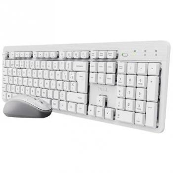 Pack Teclado y Ratón Inalámbricos Trust Ody II QWERTY Español, Botones Silenciosos, Teclas de Perfil Bajo, Resistente a los Vertidos para Windows y Mac