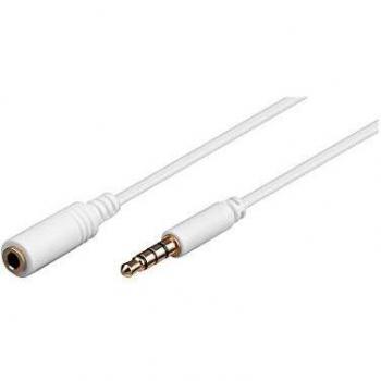 Goobay 2m 3.5mm cable de audio Blanco - Cables de audio