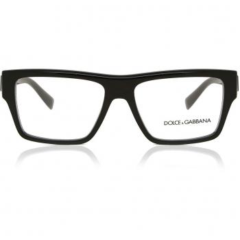 Dolce & Gabbana DG3382 501 Men's Eyeglasses Black Size 55 (Frame Only) - Blue Light Block Available