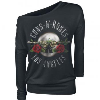 Guns N Roses Los Angeles Seal Manga Larga Mujer Negro S