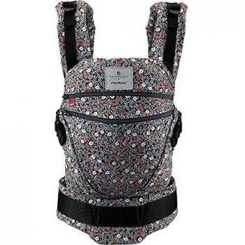 Manduca Mochila Portabebé XT SoftBlossom Oscuro con Crianza Natural