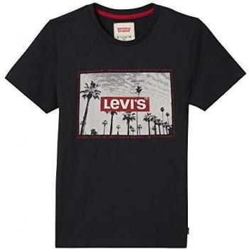 Levi's kids Nn10287 Short Sleeve tee-Shirt Camiseta, Negro