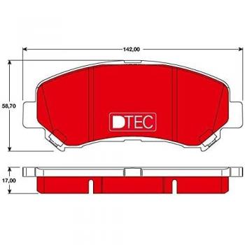 Juego de pastillas de freno TRW DTEC COTEC GDB3467DTE para frenos de disco