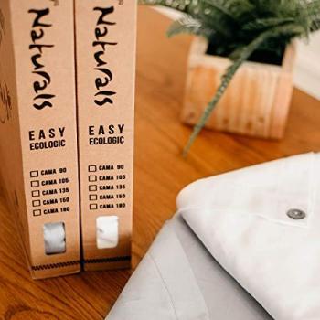 Funda Nórdica Naturals Tencel Blanco 220 x 220 cm para cama de 135/140 cm