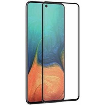 muvit for change Protector Pantalla Samsung Galaxy A71 Vidrio Templado Plano Marco Negro