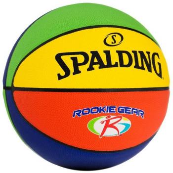 Balón de Baloncesto Spalding Rookie Gear Multi Color Tamaño 4 de Goma