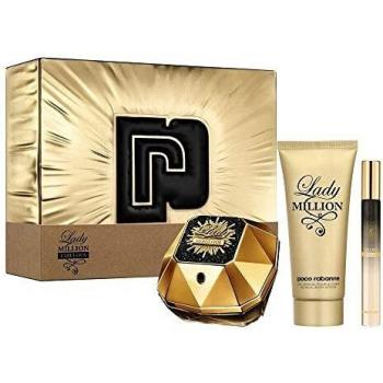 PACO RABANNE LADYY MILLION EAU DE PARFUM 80ML VAPORIZADOR + LOCION CORPORAL 75ML + MINIATURA 10ML