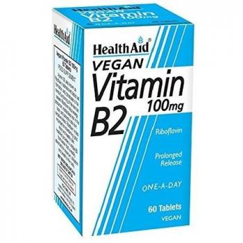 Health Aid Vitamin B2 Riboflavin 100mg - 60 Tablets