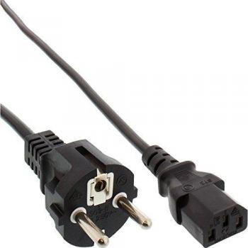 Cable de alimentación C13 con conector macho a hembra, 1,5m, negro