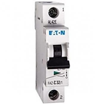 Interruptor Automático Eaton FAZ-C32/1 32A Tipo C Monofásico 15kA Montaje en Carril DIN