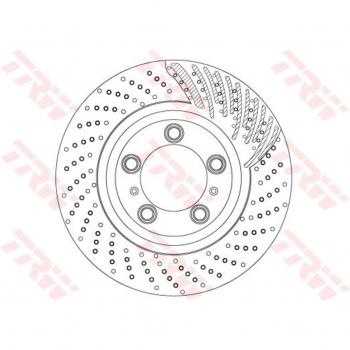 Disco de freno TRW DF6721S, tipo ventilado, perforado, altamente carbonizado, 1 pieza