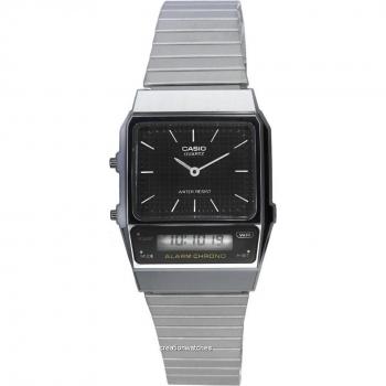 Casio Vintage Unisex Analog Digital Quartz Watch with Black Dial AQ-800E-1A AQ800E-1