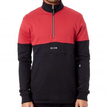 Volcom Suéter con Cremallera Rixon Crew Negro