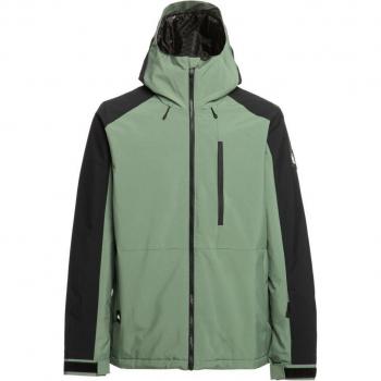 Chaqueta de nieve Quiksilver Mission Block verde negro XL