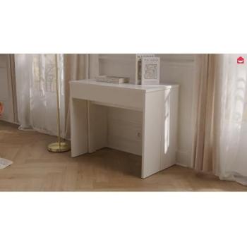 Mesa consola extensible 12 cubiertos - 6 extensiones - Beige - ONEGA