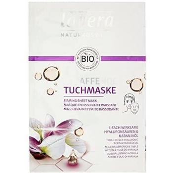 Lavera Triple-Effect Firming Sheet Mask with Hyaluronic Acids & Karanja Oil