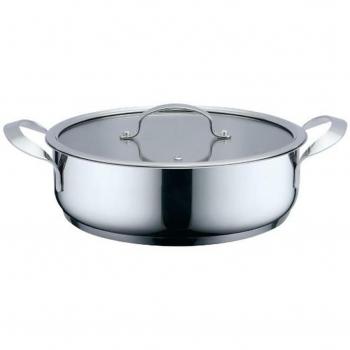 Cacerola Con Tapa Haeger Gris Ø 24 cm