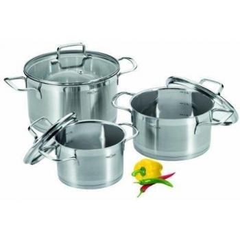 Proficook KTS 1050 - Batería de cocina, 6 piezas, acero inoxidable 18/10