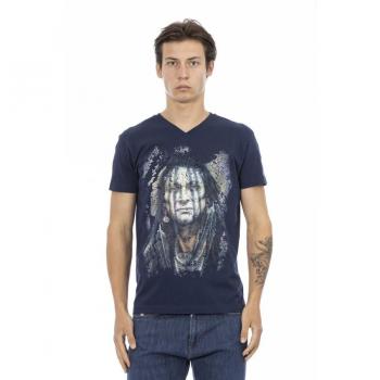 Trussardi Action Blue Cotton T-Shirt - M