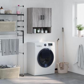 Armario de pared Sonoma gris 60x31x70 cm madera multicapa