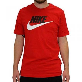 Nike M NSW tee Icon Futura Camiseta, Hombre, University Red/Black/White, M