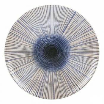 Plato Llano Irys de Porcelana La Mediterránea (6 Unidades) Ø 26 cm