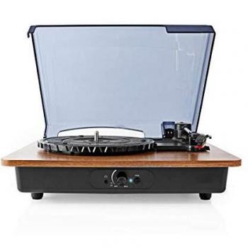 Tocadiscos Nedis (Turn200bn) 9 W Bluetooth (marrón) con Tapa