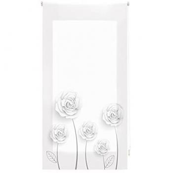 Estor Enrollable Translúcido con Estampado Floral Modelo Garden 90x180 cm - Blindecor