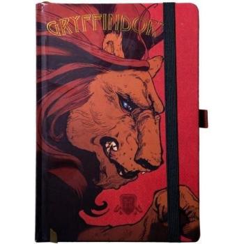 Cuaderno A5 Intrincadas Casas Gryffindor Harry Potter Marrón/Rojo