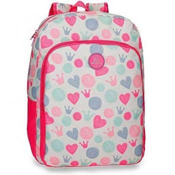 Roll Road Queen Mochila Escolar Adaptable a Carro Multicolor 30x40x13 cms Poliéster 15.6L