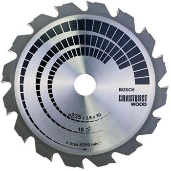 Hoja de sierra circular Construct Wood Bosch CW WO H 235x30-16