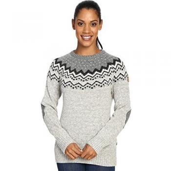 Jersey de Lana Fjällräven Övik Knit Gris Mujer - Talla S
