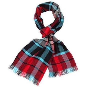 Boldog & Laube Leinenschal Bufanda, Multicolor Madras Turquesa 05, Talla única Unisex Adulto
