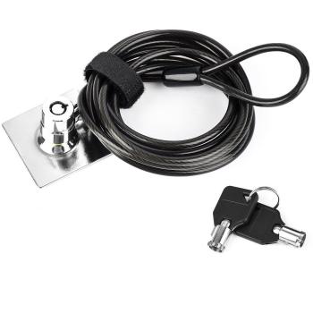 NouveLife Burglar Cable para computadora portátil Antirrobo Etiqueta de Cable de Seguridad para PC 3M Longitud del Cable Resistente 2 m con