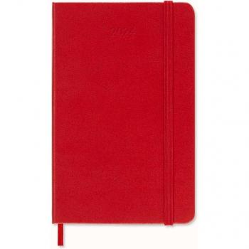 Moleskine 12-Month Daily Planner 2024, Pocket Size (9 x 14 cm), Hard Cover, Red