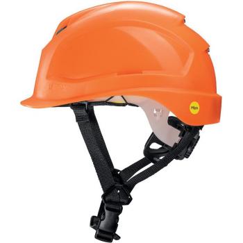 Casco Protector UVEX PHEOS S-KR MIPS Naranja, Talla 52-61 cm, Alta Visibilidad con Ventilación