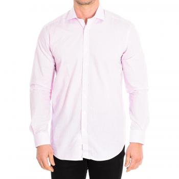 Camisa de manga larga para hombre con cuello solapa y cierre a botones BRUCE6