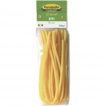 Pasta Ziti Farabella 250g - Pasta de trigo duro, sin gluten, ideal para platos al horno y ensaladas