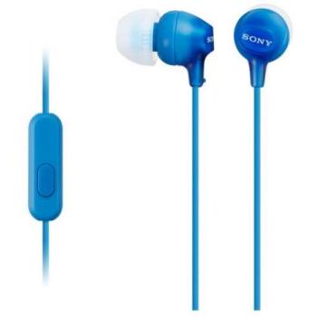 Sony MDR-EX15LP In-Ear Headphones with Silicone Earbuds - Blue