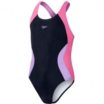 Bañador de niña de natación Speedo Colourblock Spiritback