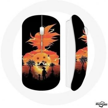 Ratón Inalámbrico Manga Dragon Ball Goku Sombra Naranja