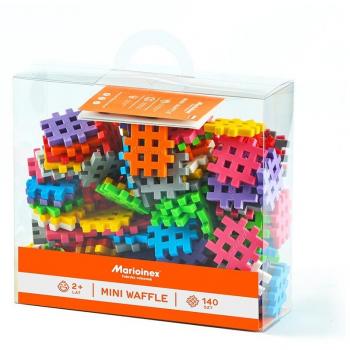 Klocki Mini Waffle Marioinex - 140 Piezas Multicolores, Bloques de Construcción Suaves y Flexibles