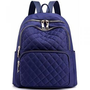 Travistar Mochila para Mujer Bolso de Hombro Nylon Impermeable Escolar Informal Bolso Mochilas Mujer Casual Mochila pequeña antirrobo, Azul