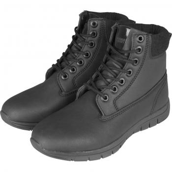Urban Classics Unisex Runner Boots - Black Sneakers
