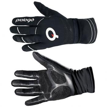 Prologo Winterhandschuhe M er Untergrund - Guantes unisex para adulto, diseño con logotipo de ES, fondo negro/blanco, M