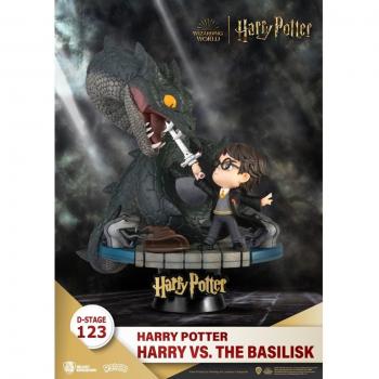Figura Beast Kingdom D-Stage Harry Potter y la Cámara Secreta - Harry vs Basilisco
